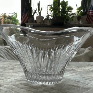 STUNNING 6 Inch Diameter CUT CRYSTAL Candy Bowl